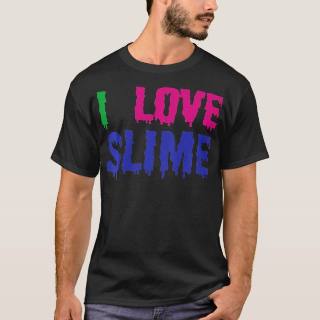 Kids I Love Slime - Funny Kids  T-Shirt (Front)