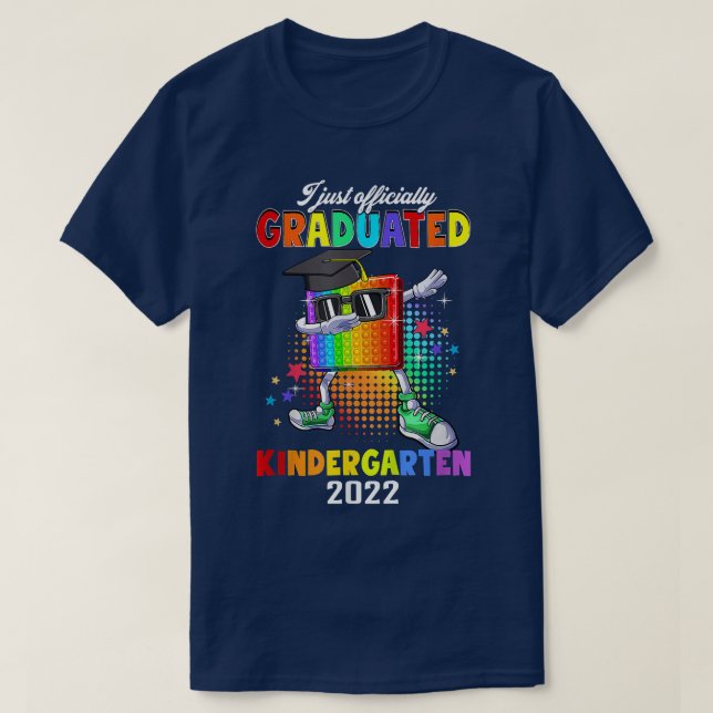 Kids I Officially Graduated Kindergarten Graduatio T-Shirt (Design Front)