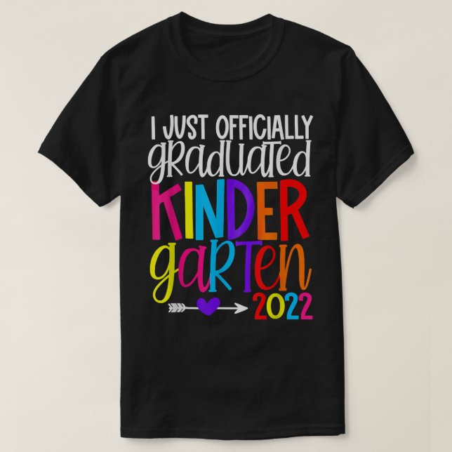 Kids I Officially Graduated Kindergarten Graduatio T-Shirt (Design Front)
