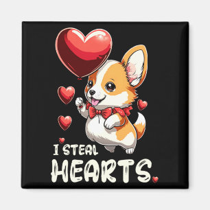 Kids I Steal Hearts Girls Boys Valentines Day Todd Magnet