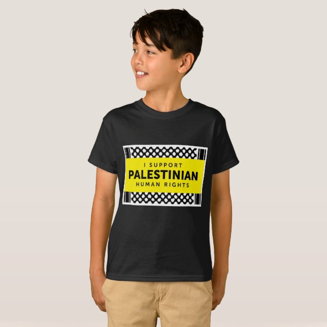 Kids "I Support Palestinian Rights" T-shirt (Front Full)