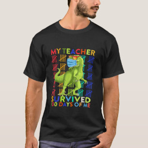 Kids I Survived 100 Masked School Days 100 Days Of T-Shirt