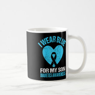Kids I Wear Blue For My Son Diabetes Awareness Mon Coffee Mug