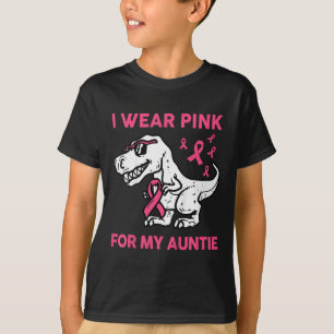 Kids I Wear Pink For My Auntie Toddler Breast Canc T-Shirt