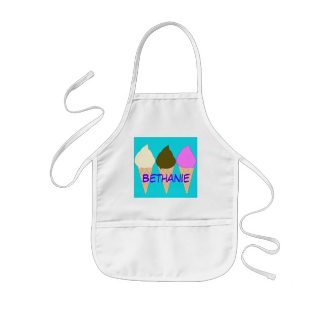 Kids Ice Cream Cones Apron (Front)