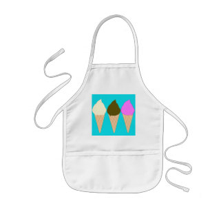 Kids Ice Cream Cones Apron