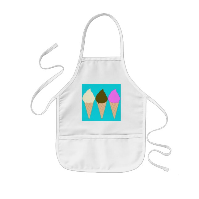 Kids Ice Cream Cones Apron (Front)