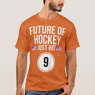 Kids Ice Hockey 9th Birthday 9 Year Old Birthday T-Shirt