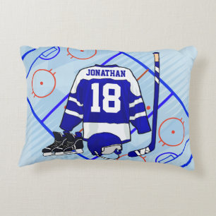Kids Ice Hockey Bedroom and En Suite collection Decorative Cushion