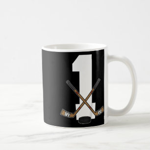 Kids Ice Hockey Kids Toddler Boys 1st Birthday Ice Coffee Mug