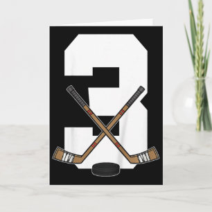 Kids Ice Hockey Kids Toddler Boys 3rd Birthday Ice Card