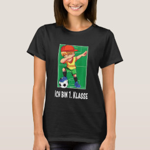 Kids Ich Bin 1. Klasse Schulung Junge Fussball T-Shirt
