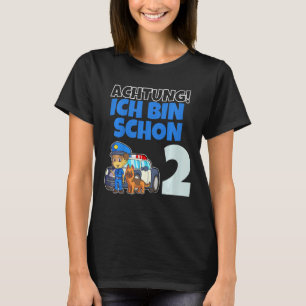 Kids Ich bin schon 2 Jahr alt! Achtung Polizei Pol T-Shirt