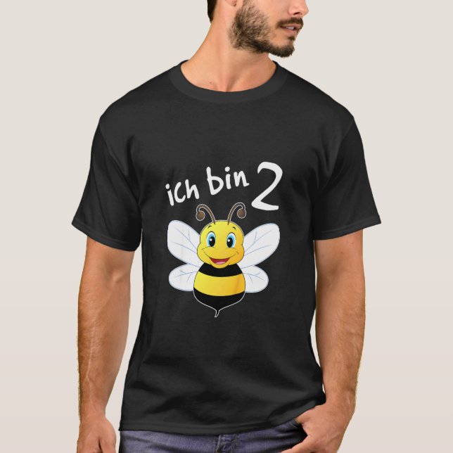 Kids Ich Bin Schon 2 Jahre Alt Hummel 2nd Birthday T-Shirt (Front)