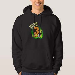 Kids Ich Bin Schon 3 Jahre Alt I Africa Jungle Ani Hoodie