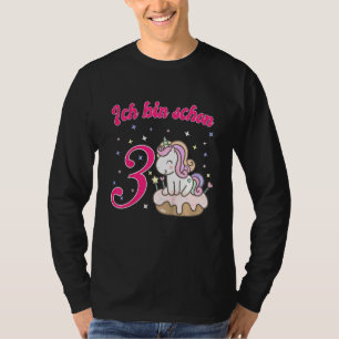 Kids Ich Bin Schon Drei 3rd Geburtstag 3 Jahre Uni T-Shirt