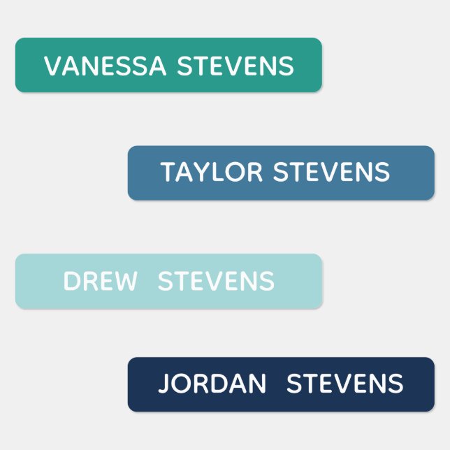 Kids Id Named Blue Green Skinny Waterproof Kid's  (Group)