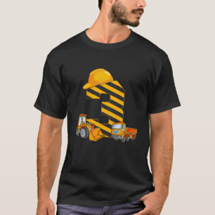 Kids  I'm 3 Years Old Excavator Construction 3rd B T-Shirt