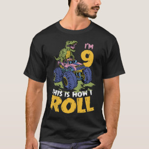 Kids I'm 9 This Is How I Roll Monster Truck 9th Bo T-Shirt