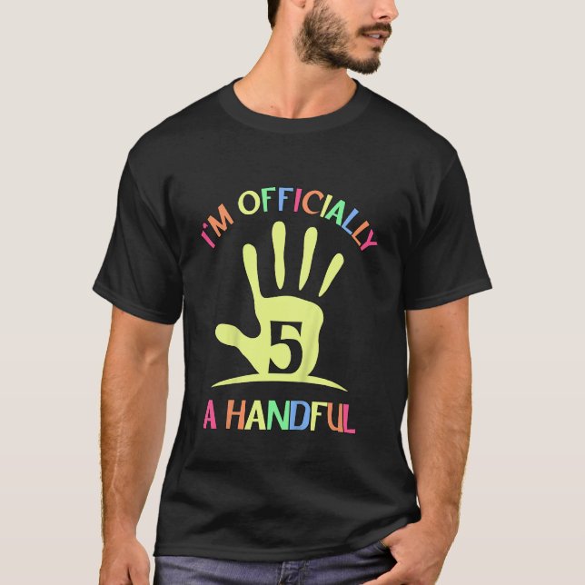 Kids I'm A Handful T-Shirt (Front)