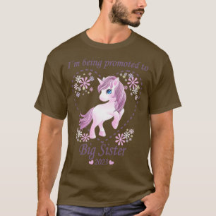 Kids I'm Being Promoed To Big Sister 2023 Announci T-Shirt