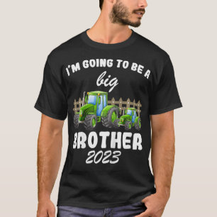 Kids Im Going To Be A Big Brother 2023 Tractor T-Shirt