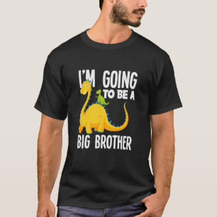 Kids I'm Going To Be A Big Brother Dinosaur Dino T-Shirt