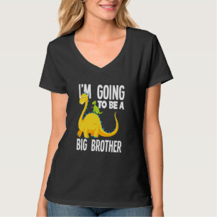 Kids I'm Going To Be A Big Brother Dinosaur Dino T-Shirt