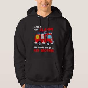 Kids Im going to be a big brother Firetruck baby Hoodie