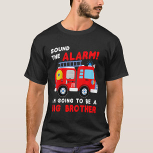 Kids Im going to be a big brother  Firetruck baby  T-Shirt