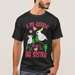 Kids I'm Going To Be A Big Sister Parrot Promoted T-Shirt
