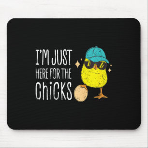Kids I'm Just Here For The Chicks Cute Boys Kids T Mouse Mat