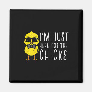 Kids Im Just Here For The Chicks Cute Easter Boys  Magnet