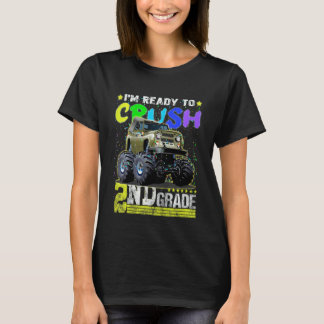 Kids I'm Ready To Crush 2nd Grade Monster Truck Ba T-Shirt