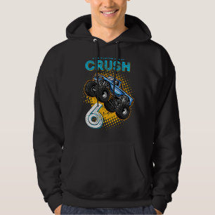 Kids I'm Ready To Crush 6 Monster Truck 6yr Old Bi Hoodie