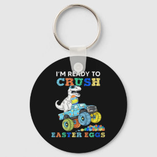 Kids Im Ready To Crush Easter Eggs Monster Truck T Key Ring