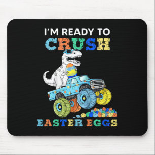 Kids Im Ready To Crush Easter Eggs Monster Truck T Mouse Mat