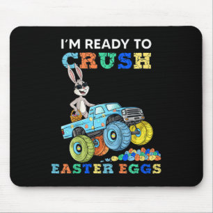 Kids Im Ready To Crush Easter Eggs Rabbit In A Mon Mouse Mat