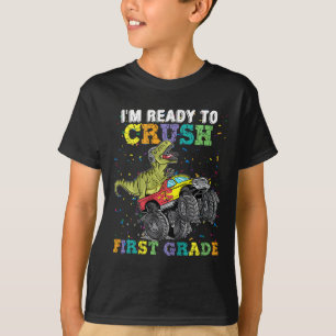 Kids I'm Ready To Crush First Grade Monster Truck  T-Shirt