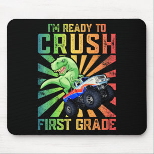 Kids I'm Ready To Crush First Grade Tee Mouse Mat