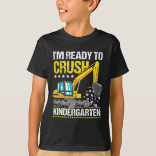 Kids I'm Ready To Crush Kindergarten Construction T-Shirt