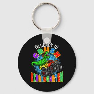 Kids I'm Ready To Crush Kindergarten Dinosaur Mons Key Ring
