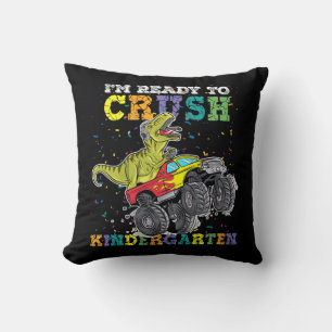Kids I'm Ready To Crush Kindergarten Monster Truck Cushion