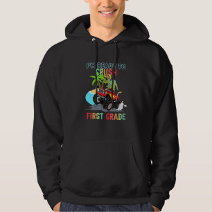 Kids Im Ready To Crush Kindergarten Monster Truck Hoodie