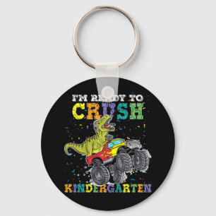 Kids I'm Ready To Crush Kindergarten Monster Truck Key Ring