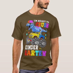 Kids I'm Ready To Crush Kindergarten Monster Truck T-Shirt