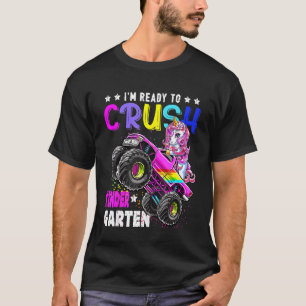 Kids I'm Ready To Crush Kindergarten Monster Truck T-Shirt