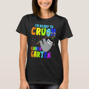 Kids I'm Ready To Crush Kindergarten Sloth Boys Gi T-Shirt