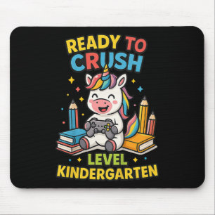 Kids Im Ready To Crush Kindergarten Unicorn Back T Mouse Mat