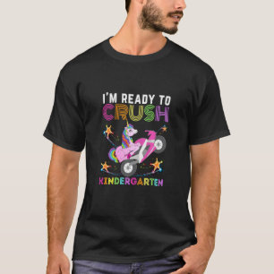 Kids Im Ready To Crush Kindergarten Unicorn Toddle T-Shirt